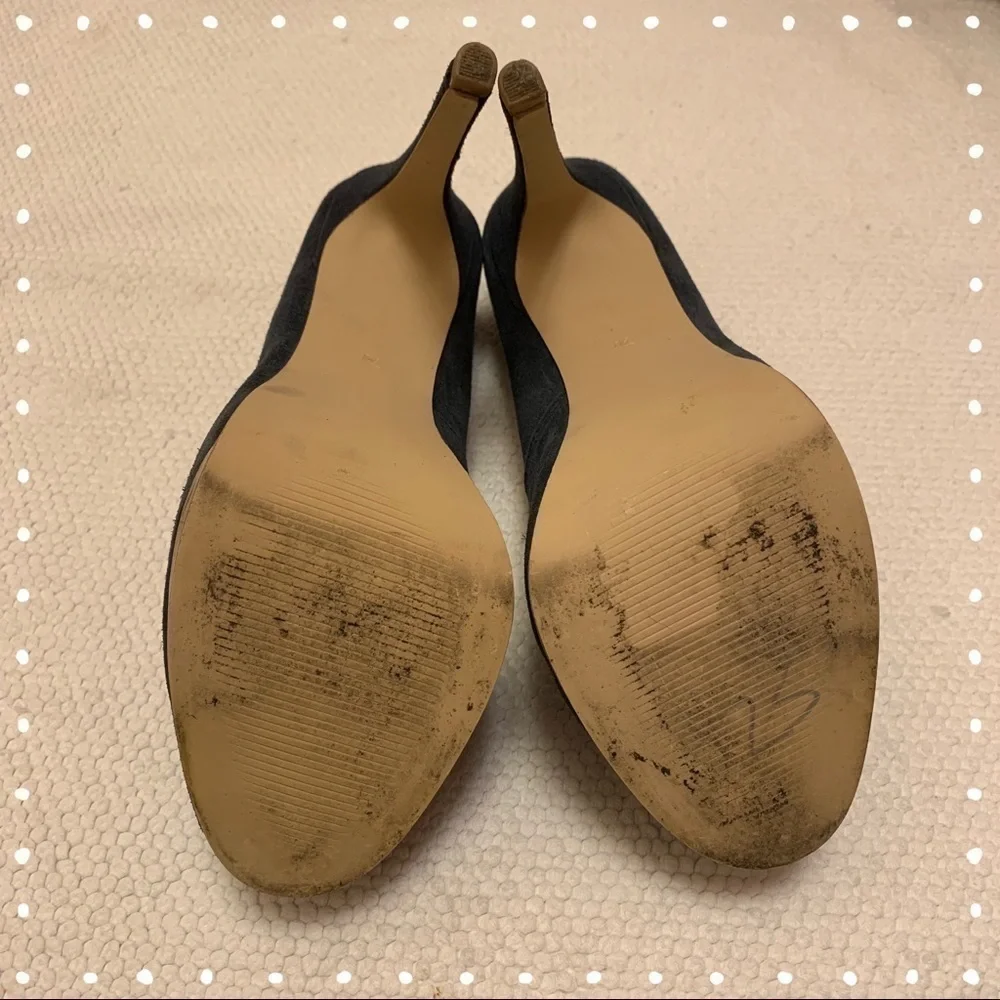 KELSI by Kelsi Dagger Laurie Blue Suede Heels